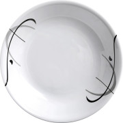 Чиния Brunner Deep Plate ø 21cm бял / черен