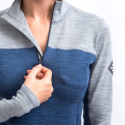 Дамска функционална блуза Sensor Merino Bold с дълъг ръкав и цип