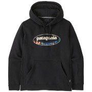 Мъжки суитшърт Patagonia Men's '95 Oval Logo Uprisal Hoody черен Black: Kaleido