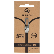 Резервен цип ZlideOn Opravný jezdec pro voděodolné zipy - L сребърен silver