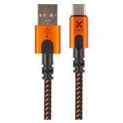 Кабел за зареждане и пренос на данни Xtorm Xtreme USB to USB-C cable (1,5m) черен Black/Orange