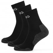 Мъжки чорапи Warg Trek Merino 3-pack черен/сив
