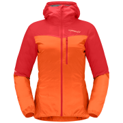 Дамско яке Norrona falketind aero60 Zip Hood червен Arednalin