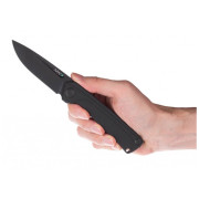 Нож Acta non verba Z200 DLC/Plain Edge, G10/Lock Black черен Black/Black