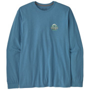 Мъжка тениска Patagonia Long-Sleeved Great Waves Responsibili-Tee син Shore Blue