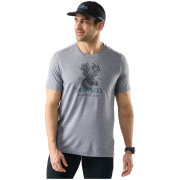 Функционална мъжка тениска Smartwool Men's Moose Mode Active Short Sleeve Gra