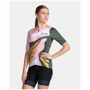 Дамска колоездачна тениска Kilpi Ritael розов/зелен
