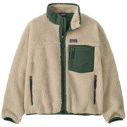 Детски суитшърт Patagonia K's Retro-X Jacket бежов / зелен Dark Natural w/Canopy Green