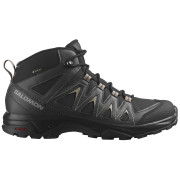 Мъжки туристически обувки Salomon X Braze Mid Gore-Tex черен/сив Black / Phantom / Vintage Khaki