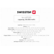 Външно зарядно устройство Swissten POWER BANK 30000 mAh