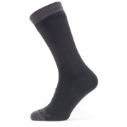 Водоустойчиви чорапи SealSkinz Wiveton черен/сив
