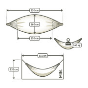 Хамак La Siesta Modesta Double Mono