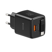 Адаптор Swissten SlideCharge Gan 45W, 1X USB-A 18W + kabel USB-C 0,75 m