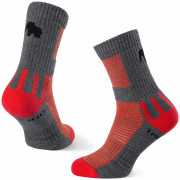 Чорапи Zulu Trekking Women червен/сив