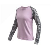 Dámské funkční triko s dlouhým rukávem Sensor Merino Blend Impress розов/сив mystic violet/zebra