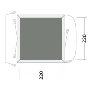 Килим за палатка Outwell Cozy Carpet Daytona Air / Pine Hills