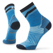 Мъжки чорапи Smartwool Run Zero Cushion Mid Crew Pattern син/черен