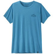 Дамска тениска Patagonia Women's Capilene Cool Daily Shirt - Cloud Crag син Shore Blue - Light Shore Blue X-Dye