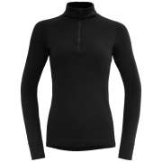 Дамска функционална блуза Devold Duo Active Merino 205 Z.Neck черен/сив Black