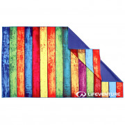 Бързосъхнеща кърпа LifeVenture Printed SoftFibre Trek Towel зелен/син StripedPlanks