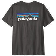 Мъжка тениска Patagonia P-6 Logo T-Shirt черен Ink Black