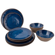 Комплект прибори Bo-Camp Tableware Halo 12 pcs тъмно син Blue