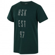 Мъжка тениска Husky Tingl M тъмно зелен
