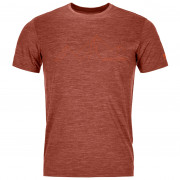 Функционална мъжка тениска  Ortovox 150 Cool Mountain Face TS оранжев ClayOrangeBlend