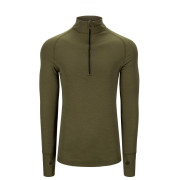 Мъжко поло Brynje of Norway Arctic Tactical Zip-polo 3/4 neck маслинен olive