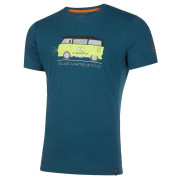 Мъжка тениска La Sportiva Van T-Shirt M 2024 син/жълт Storm Blue