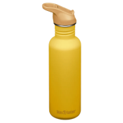 Бутилка от неръждаема стомана Klean Kanteen Classic 27oz (w/Flip Seal Sport) жълт Sunset