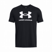 Мъжка тениска Under Armour Sportstyle Logo Update SS черен/бял Black/White