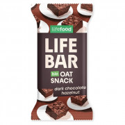 Бар Lifefood Lifebar Oat Snack čokoládový s lískovými oříšky BIO 40 g