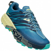 Дамски обувки за бягане Hoka One One Speedgoat 4 син/жълт ProvincialBlue/LuminaryGreen