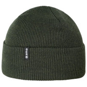 Плетена шапка от мериносана вълна Kama LA05 тъмно зелен dark green