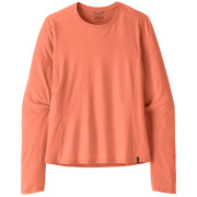 Дамска тениска Patagonia Women's Long-Sleeved Capilene Cool Sun Shirt оранжев Mellow Melon - Peach Sherbet X-Dye
