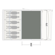 Килим за палатка Outwell Cozy Carpet Florida / Alabama 6 Air