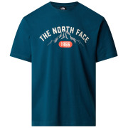 Мъжка тениска The North Face M S/S Tee Varsity Graphic син MIDNIGHT PETROL