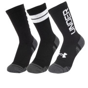 Комплект чорапи Under Armour Perf Tech Nov 3pk Crew черен/бял Black/White