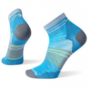 Мъжки чорапи Smartwool Run Zero Cushion Ankle Pattern син/сив