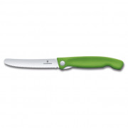 Сгъваем нож Victorinox Swiss Classic - вълнообразно острие зелен Green
