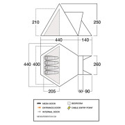 Семейна палатка Vango Teepee Air 400