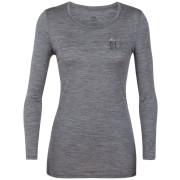 Дамска тениска Icebreaker Women`s Tech Lite LS Low Crewe сив GritstoneHthr