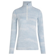 Дамска функционална блуза Icebreaker Women M 260 Tech Vertex LS HZ Chillwave синьо/бял Snow/Zincblue/J
