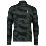 Функционална мъжка тениска  Mons Royale Cascade Merino Flex 200 1/4 Zip Rosin Motion черен/сив RosinMotion