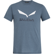 Мъжка тениска Salewa Solidlogo Dri-Rel M S/S Tee сив FlintStoneMelange