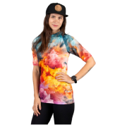 Дамска функционална блуза Drexiss All Explosion Pastel Coolmax син/оранжев