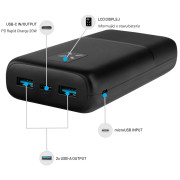 Външно зарядно устройство Fixed Zen 20 s LCD displejem