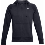 Мъжки суичър Under Armour Rival Fleece FZ Hoodie черен/бял Black//OnyxWhite