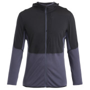 Функционален мъжки суитшърт Icebreaker Men Merino 200 Realfleece™ Descender LS Zip Hoodie черен Black/Graphite/Cb